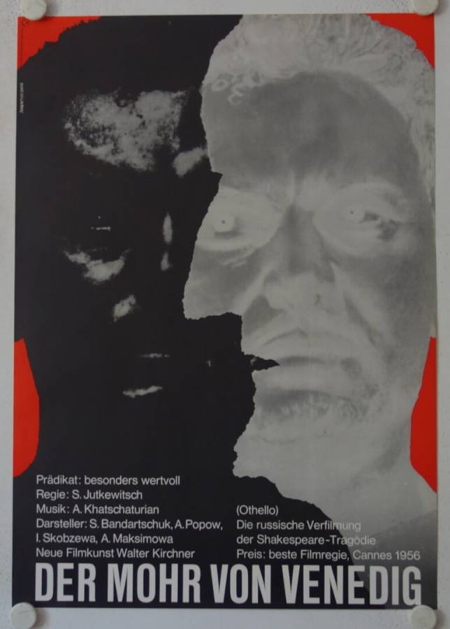 Othello original release german movie poster